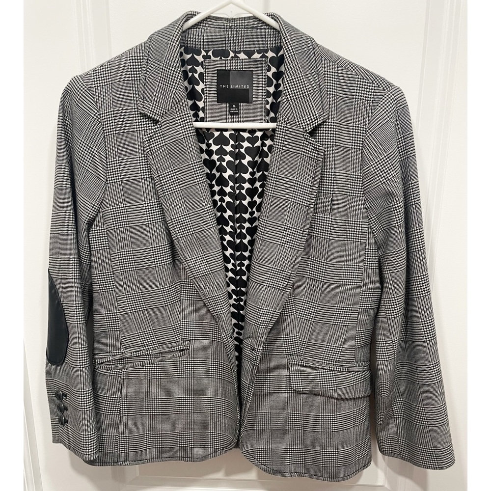 Black & White Plaid Blazer